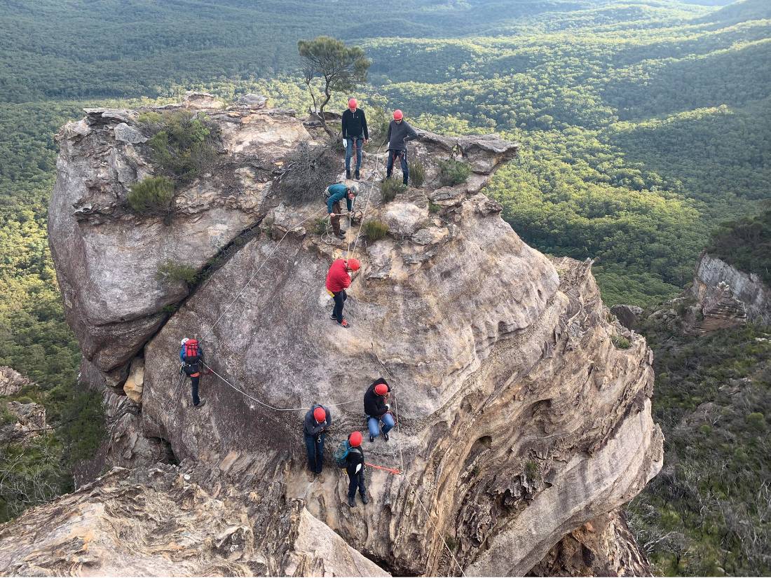 Abseiling off Boars Head |  <i>Alex F</i>