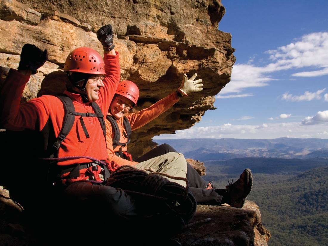 Sitting on Lookout Ledge on Boars Head |  <i>Gavin Oliver</i>