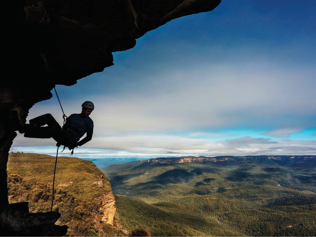 Abseiling opportunities are abundant in the Blue Mountains |  <i>David Hill</i>